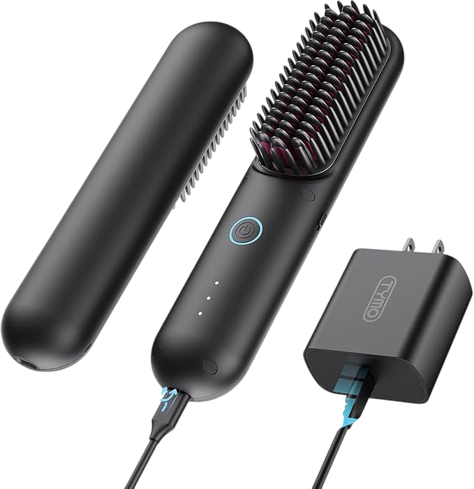 Tymo Cordless Hair Straightener Brush - Porta PRO Portable